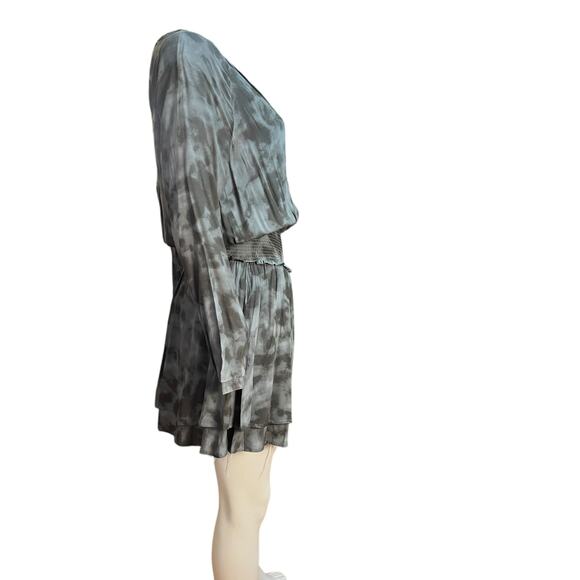 NWT Rails Jasmine Slate Grey Tie Dye Blouson Mini Dress Size S - Picture 3 of 5